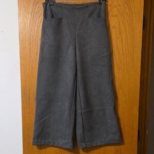 T Tahari Charcoal Ankle Pants